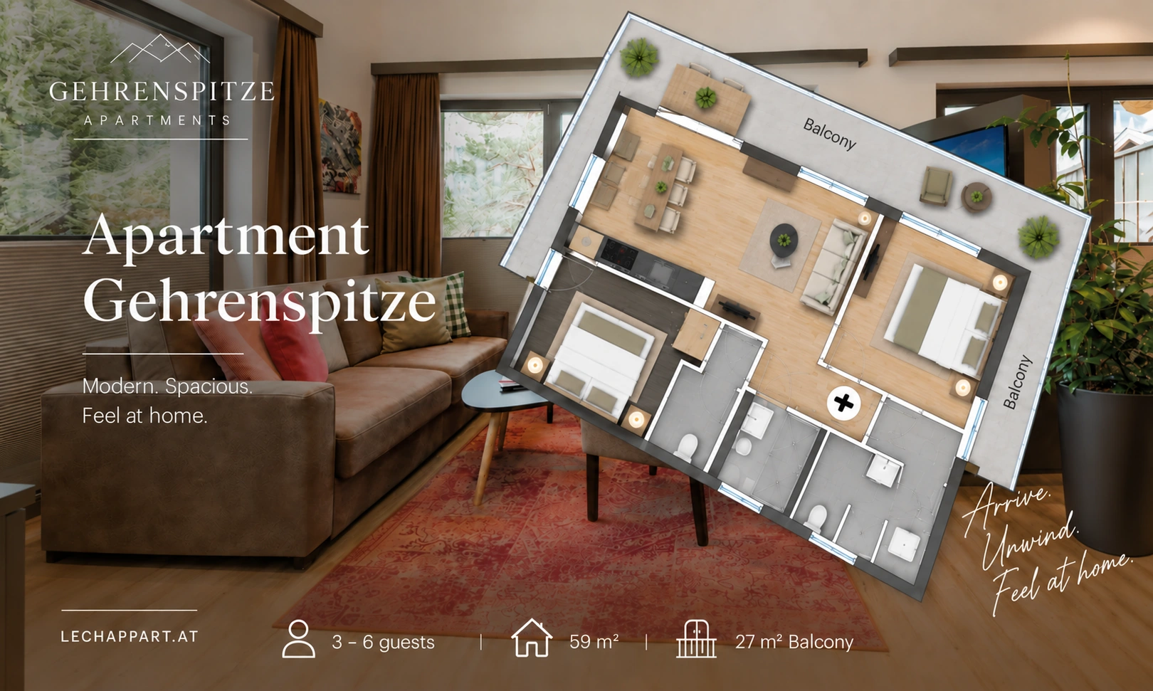 Gehrenspitze apartment floor plan